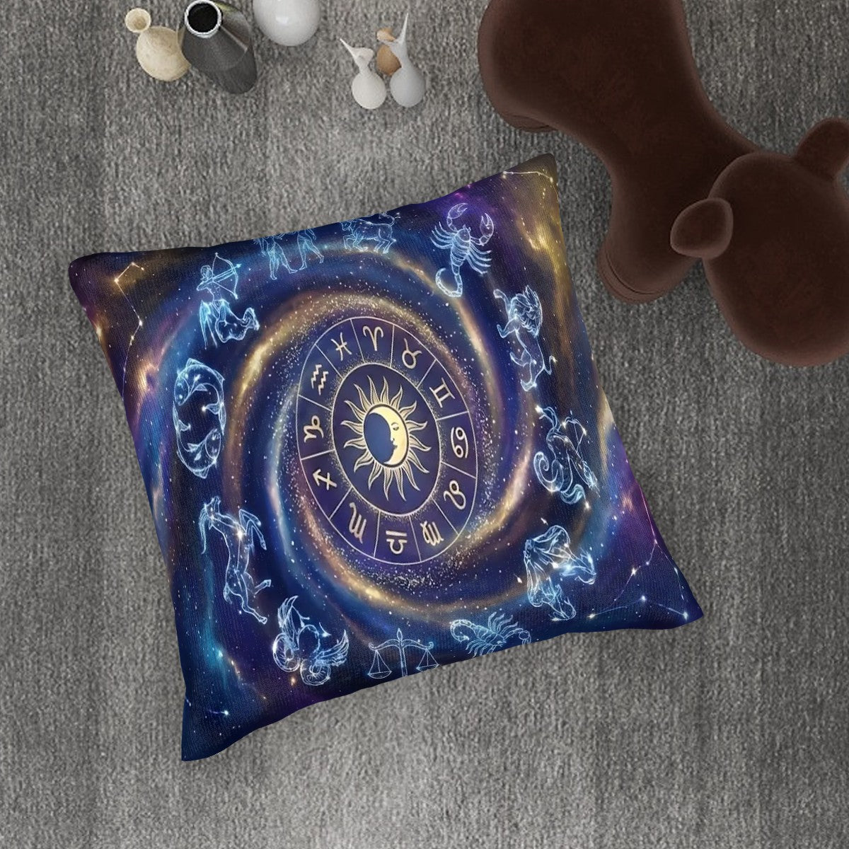 Celestial Zodiac Galaxy Pillow Covers | Set of 2 (No Insert)