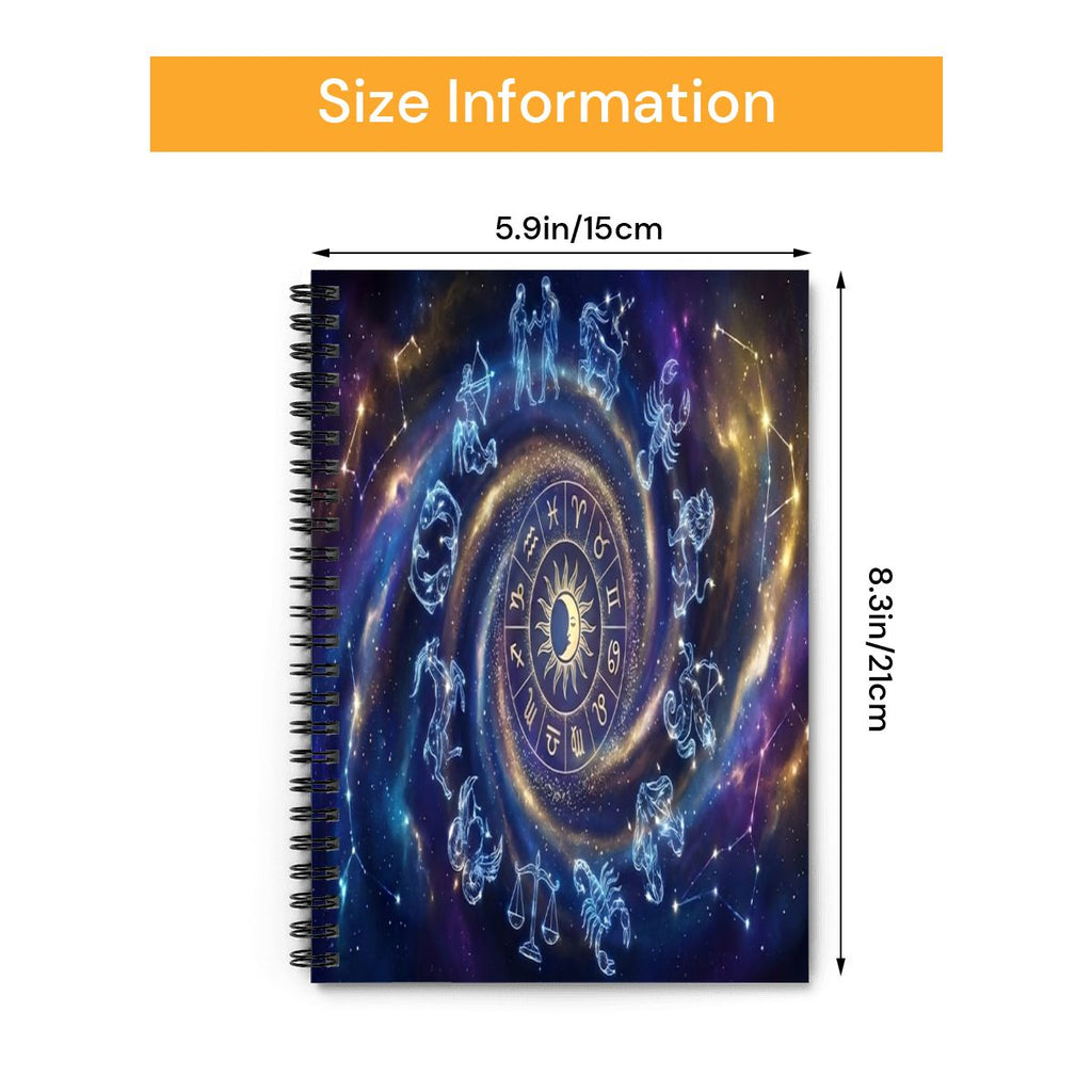 Celestial Manifestation Journal | Witchy Spiral Notebook (165 Pages)