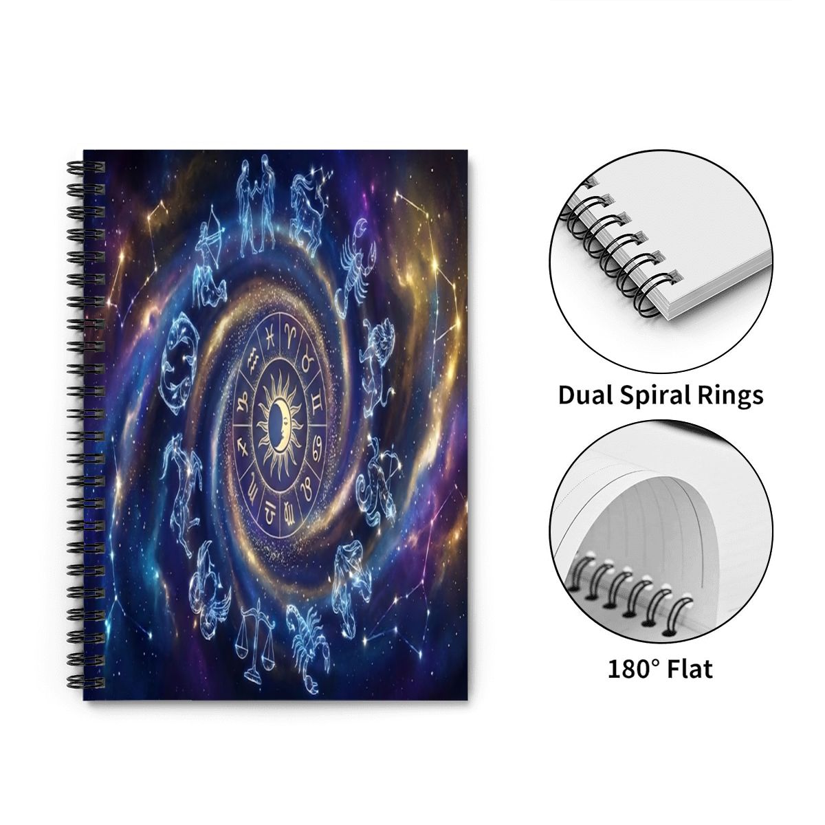 Celestial Manifestation Journal | Witchy Spiral Notebook (165 Pages)
