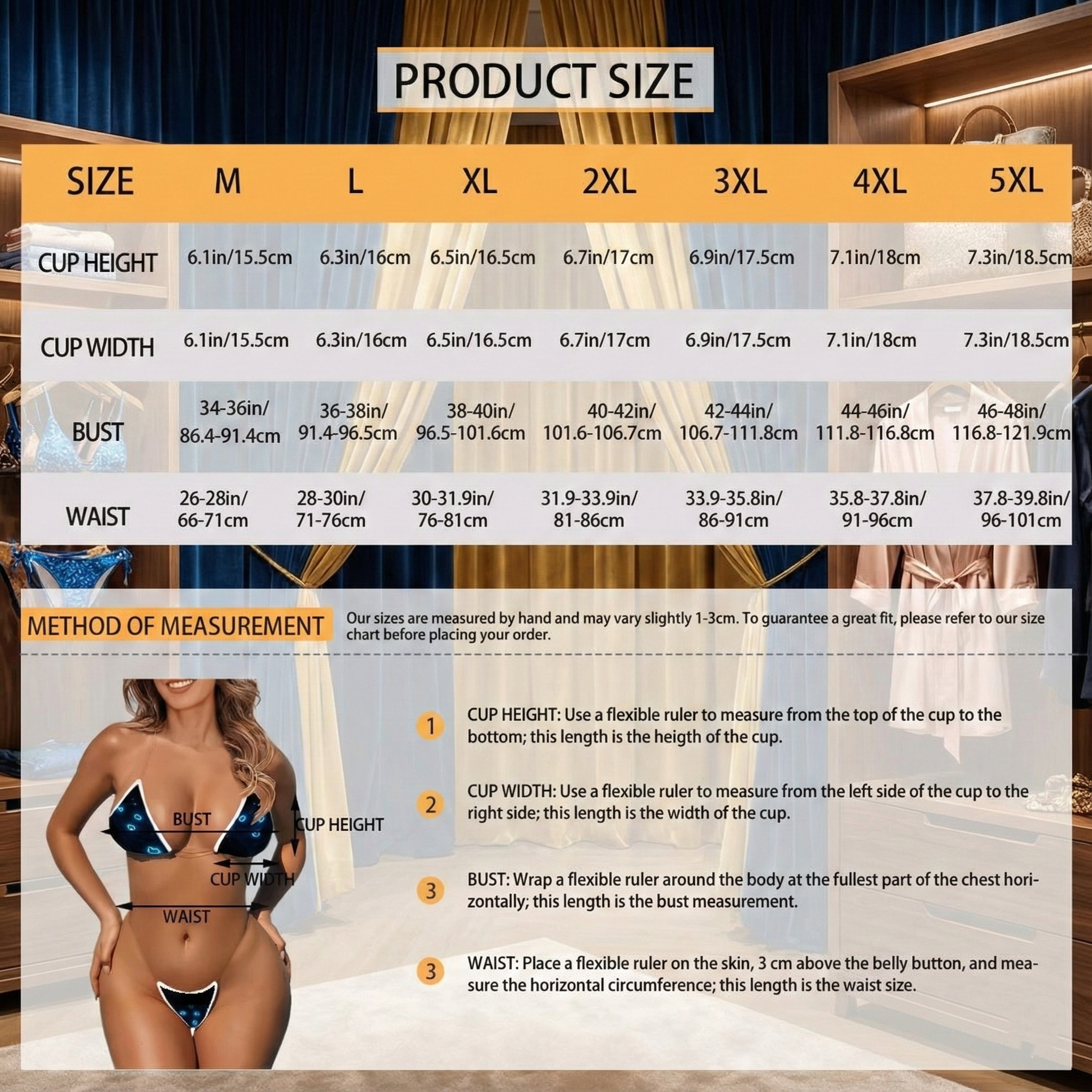 Bikini con brillo de medianoche