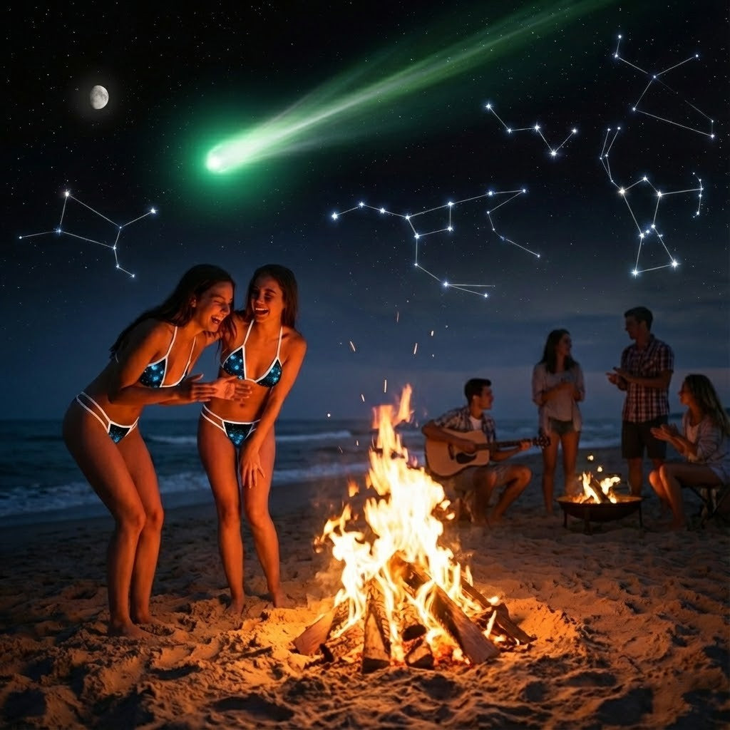 Bikini con brillo de medianoche